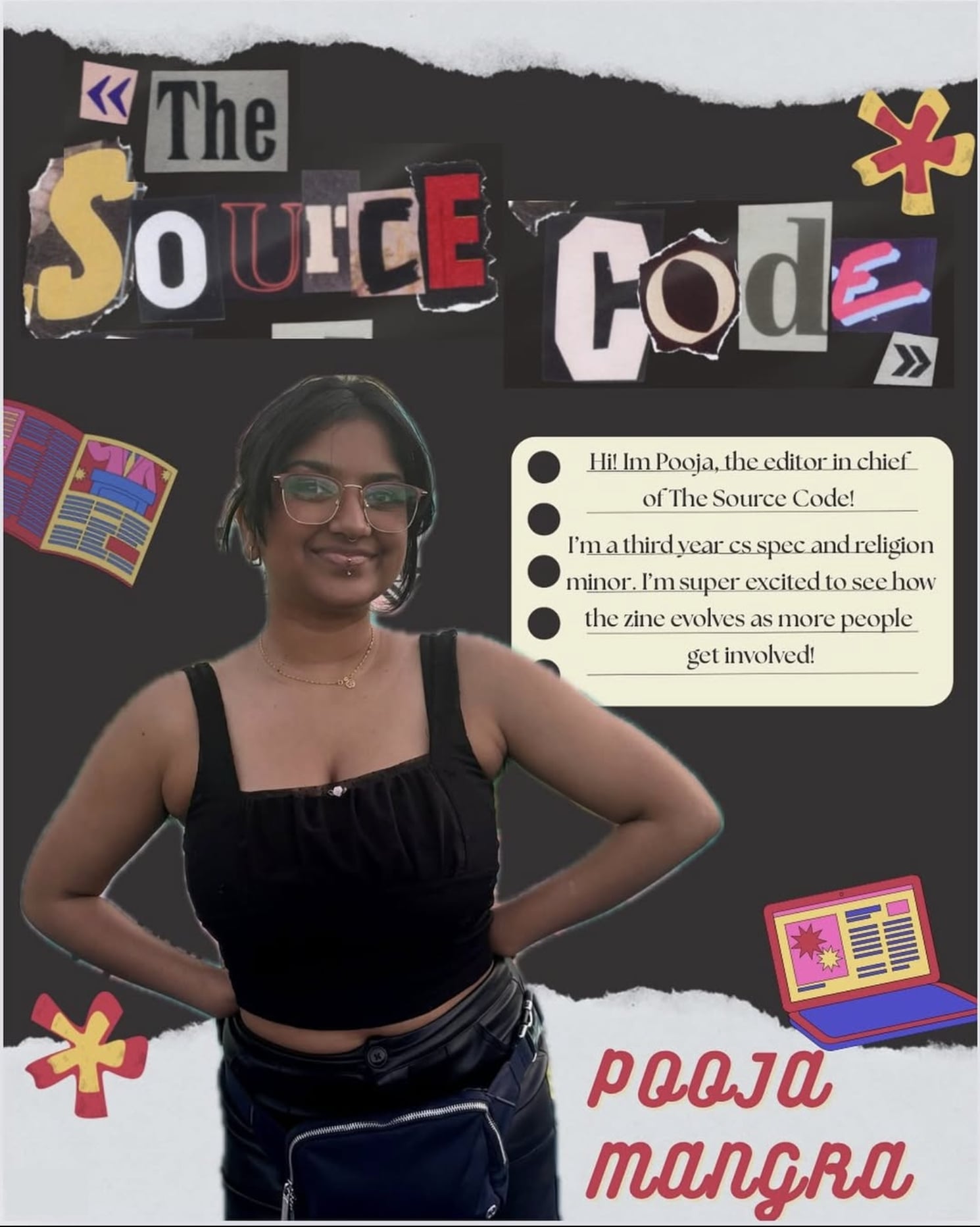 Editor in chief Pooja Mangra